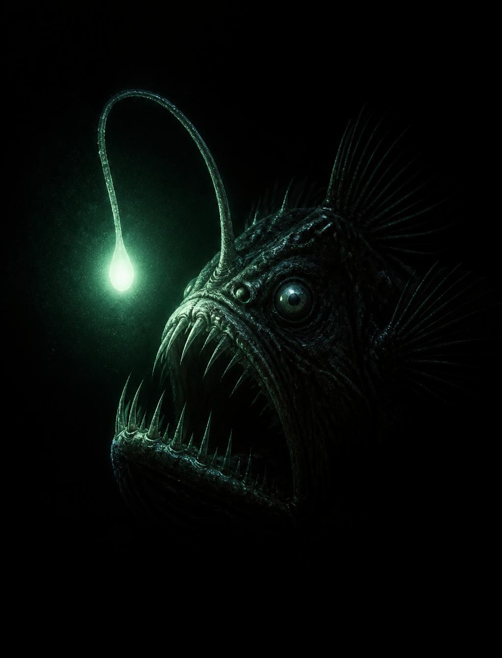 Angler's Lantern — glow-in-the-dark poster