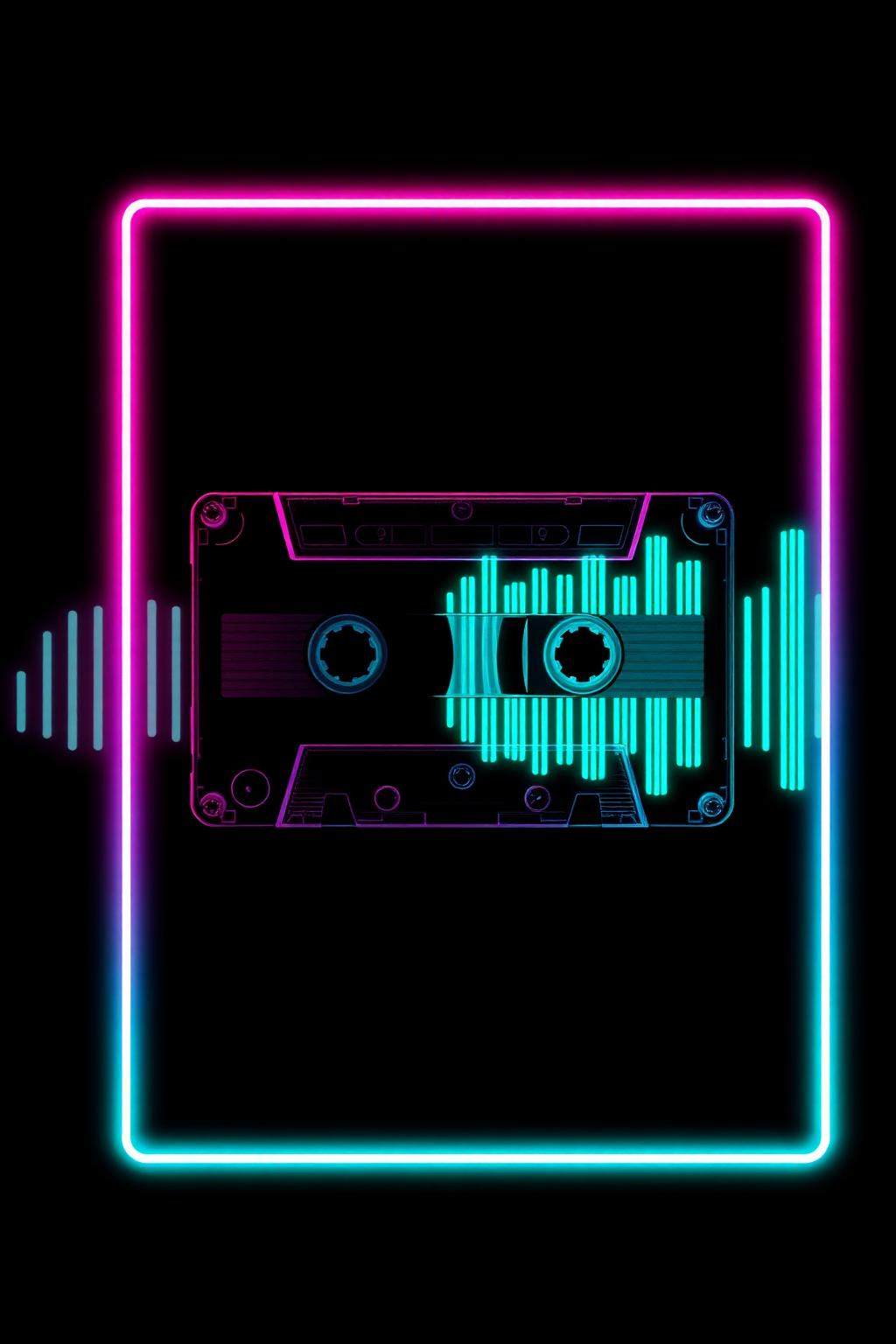 Analog Glow — glow-in-the-dark poster