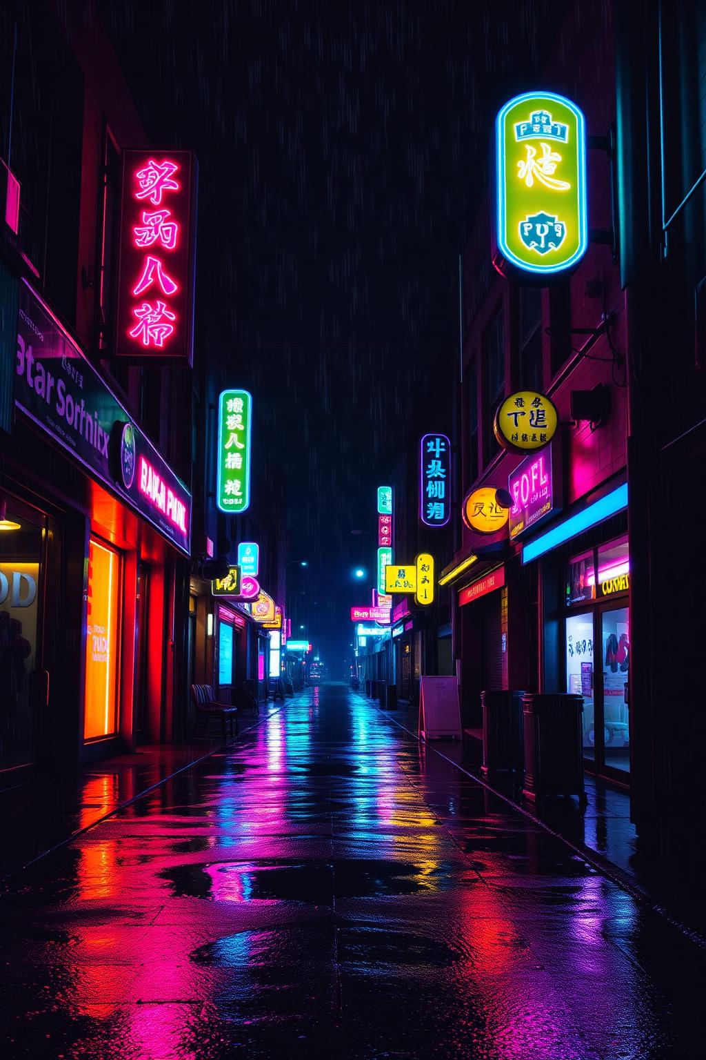 Midnight District — glow-in-the-dark poster