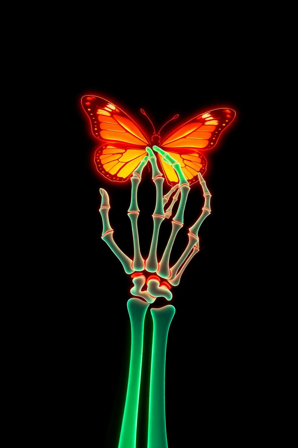 Static Signal — glow-in-the-dark poster