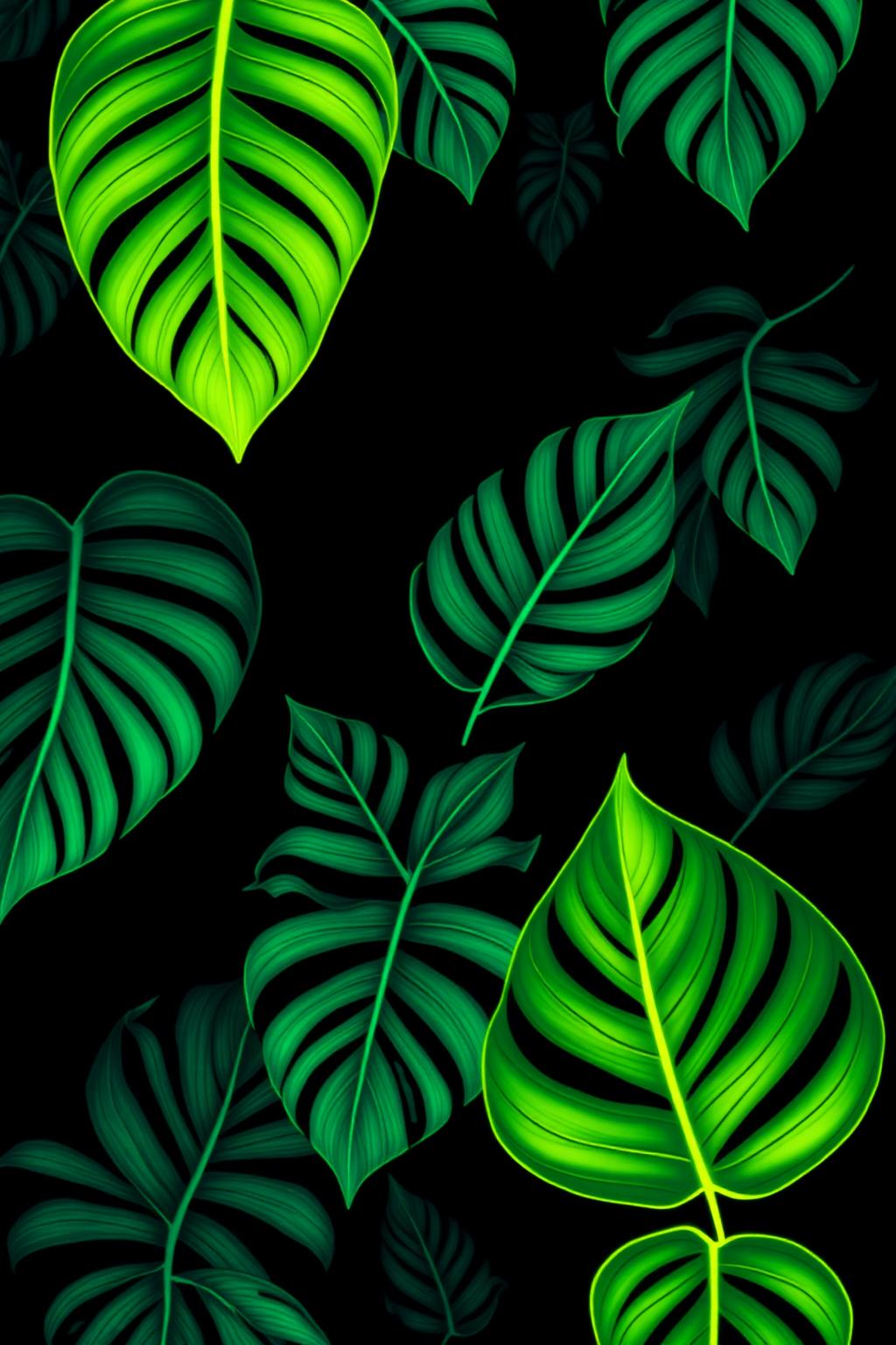 Glow Jungle — glow-in-the-dark poster